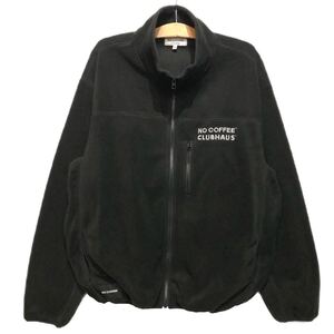 美品 NO COFFEE × CLUBHAUS NO GOLF FLEECE JKT XLサイズ ノーコーヒー クラブハウス ノーゴルフ 刺繍 フリース