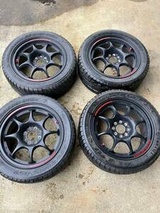 Weds Sport ウェッズスポーツ TC-05 6.5J +30 15インチ　PCD100 114.3 4H 4本　中古