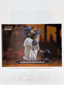 2024 Topps Stadium Club Chrome Teoscar Hernandez テオスカー・ヘルナンデス ドジャース 34/99 オレンジフォイル スタクラ 34