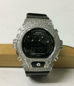 ◆CASIO カシオ G-SHOCK mini Gショック 時計 GMN 691 ミニ ラインストーン 人工ダイヤ カスタム 装飾 ブリンブリン GMN-691