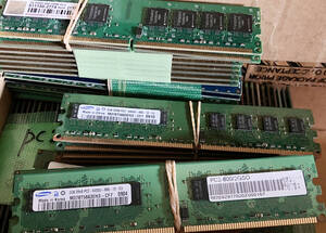 【中古パーツ】【未確認品】PC2　本体用 DDR2 メモリ 2GB×50枚セット ミックス　まとめて売り 計100GB 送料無料 