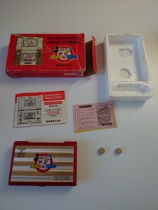 【動作確認済み・取扱説明書付】任天堂 ゲームウォッチ ディズニー ミッキー&ドナルド GAME WATCH Nintendo DONALD MICKEY