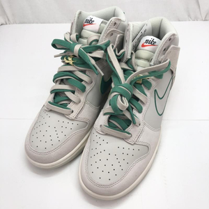 【中古】NIKE DUNK High SE First Use Light Bone/Green Noise サイズ26.5cm DH0960-001 ナイキ ダンク[240091368026]