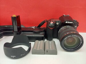■ Nikon D90 デジタル一眼レフカメラ ボディ SIGMA DC 18-200mm F3.5-6.3 ED D レンズ 動作確認済 シャッターOK 現状品 付属品 ニコン