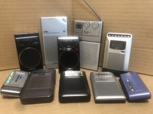 コレクション出品　ポケットラジオ10台　ほとんど美品です。