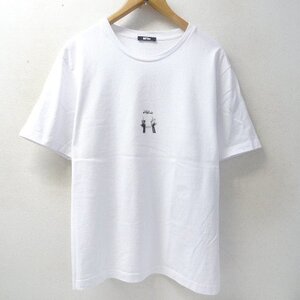 ◆MSFTS REP ◆MSFTSrep ミスフィッツレップ フィンガー アートプリント Tシャツ 白 サイズXL