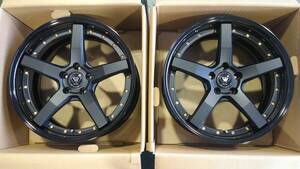 KUHL VERZ-WHEELS KCV03 19インチ 8.5J +31 5H 114.3 マットブラック 2本セット