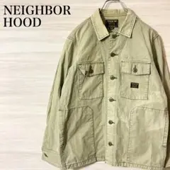 NEIGHBORHOOD 17AW FADEミリタリーシャツジャケット カーキ