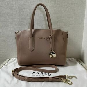 【大幅値下げ】【新品同様】FURLA フルラ TESSA S テッサ S 2WAY トートバッグ　ピンク　レザー　ショルダーバッグ　ハンドバッグ