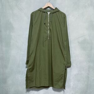 Engineered Garments エンジニアードガーメンツ Long Bush Shirt ロング ブッシュシャツ ミリタリー パーカー size.M カーキ グリーン USA