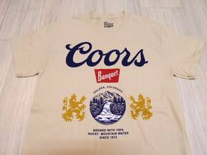 Coors クアーズ ビール Tシャツ USA ビンテージ アメリカ ラガー 古着 企業物 アドバタイジング VINTAGE Tshirt ドリンク　Sサイズ Mサイズ