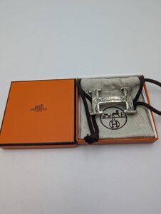 □★ HERMES エルメス トゥアレグ バックル　銀製 シルバー 925 保存袋、箱付き