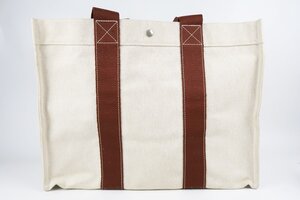 【美品】HERMES エルメス ボラボラGM トート ハンドバッグ ブランド鞄 キャンバス【RS63】