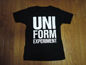 uniform experiment ユニフォームエクスペリメント Tシャツ 2 黒 デカロゴ LOGO カットソー SOPHNET. ソフネット