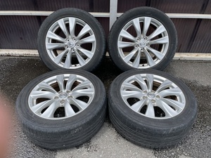 NISSAN ニッサン Y51 HY51 フーガ 前期 純正 245/50R18 5H PCD114.3 ENKEI エンケイ製 ダンロップ 中古品