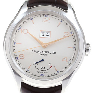 ボーム＆メルシェ Baume & Mercier MOA10205 クリフトン ビックデイト パワーリザーブ 自動巻き メンズ 美品 _817212