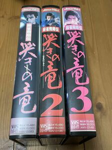 即決！早い者勝ち！DVD未発売■廃盤VHS■希少ビデオ　麻雀飛翔伝哭きの竜　全3巻セット　川本淳一