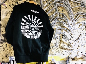 ★送料一律★ 正規品 黒 XLサイズ マーシャル No.89431 Sun Rise ZIP パーカー SEV MARCHAL 検) ブラック ロゴ スエット