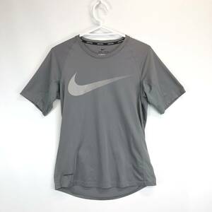 NIKE PRO ナイキプロ 半袖速乾Tシャツ グレー DRI-FIT CT6393 メンズSサイズ SLIM FIT