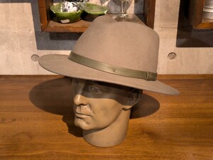 新品！brixton ブリクストン 100%ウール フェルト ハット XLサイズ セージグリーン MESSER FEDORA アメカジ WOOL 中折れ フェドラ NEW