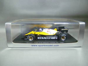 スパーク 1/43 ルノー RE40 A.プロスト Winner French GP 1983 マルボロ仕様 Renault