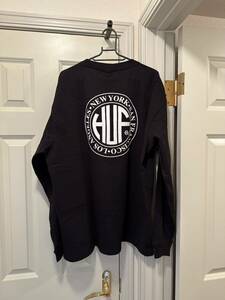 XL HUF REGIONAL L/S LS TEE BLACK HOLIDAY 23 COLLECTION ハフ ロングスリーブTシャツ ロンT 長袖 ブラック 黒 24S TS80135