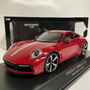 ★ミニチャンプス／MINICHAMPS : 1/18 ★ポルシェ 911 カレラ 4S／PORSCHE 911(992) Carrera 4S 2019 (camine) ★600台限定／未展示モデル