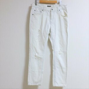 ◆163　Relation　リレーション　ホワイト　デニム　ジーンズ　パンツ　XL　【メ便】