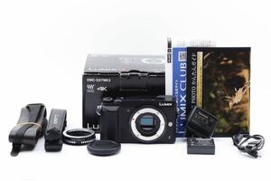 ショット数202回＊Panasonic LUMIX DMC-GX7MK2K / PEN-DMC G1アダプター付 パナソニック 元箱・付属品多数