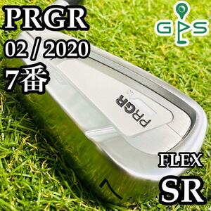 【試打程度】PRGR プロギア 02 2020年モデル 7番アイアン 7I メンズ 右 SR N.S PRO スチール