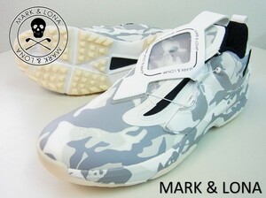 正規品★MARK&LONA マーク&ロナ★Atrium Spikeless Shoes スカルカモスパイクレスシューズ★28cm【MLS-4A-SS01】ホワイト白【本物保証】