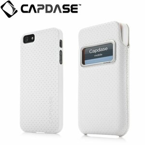 即決・送料込)【ソフト&ポケットケースのセット】CAPDASE iPhone SE(第一世代)2016年発売/5s/5 Value Set Polka Solid Red