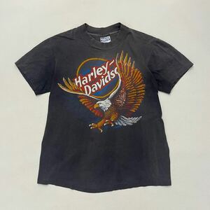 k474 80s ビンテージ アメリカ 製 Hanes Harley-Davidson Tシャツ M ハーレーダビッドソン vintage usa ヴィンテージ