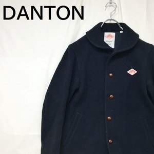 【人気】DANTON/ダントン ウールジャケット コート ショートコート ネイビー サイズ38/S5215