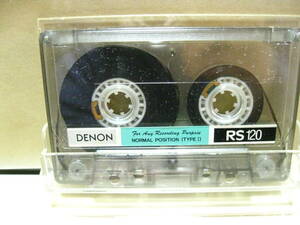 使用済み　中古　カセットテープ　DENON　RS20　Type1　ノーマル　20分　1本　爪あり　No7305　