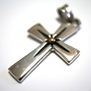 首飾 シルバー925 シルバー 十字架 クロス シンプル レディース 太陽の紋章チェーン付き人気 d0433