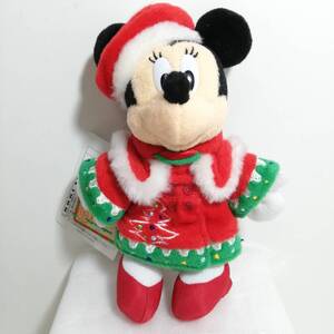 2011年 東京ディズニーランド クリスマス 2011 ミニー ぬいぐるみバッジ 17cm タグ付き 未使用品 [サンタ グッズ 限定 ぬいぐるみ] 