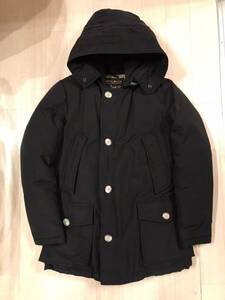 定価13.2万！WOOLRICH ウールリッチ カナダ製 アークティックパーカー 上質コットン素材 高級 ダウンジャケット JKT サイズXS ブラック