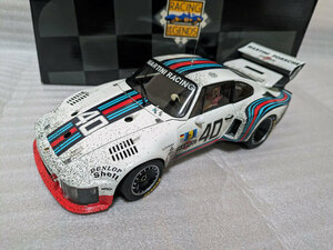 ● EXOTO エグゾト 1/18 Porsche ポルシェ 935 #40 MARTINI 1976 Le Mans 24hr フィギュア付 Finish Line仕様　（訳あり）