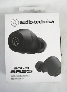 ☆☆audio-technica オーディオテクニカ　ワイヤレスイヤホン　ATH-CKS30TW　ブラック　動作OK！☆USED品