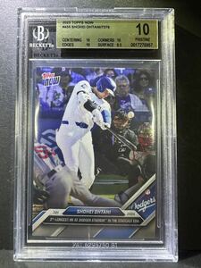 topps now BGS10 ゴールドラベル Dodgers ドジャース 大谷翔平 ohtani Shohei psa 2024 ホームラン　鑑定品　455 7279 GEMMINT 