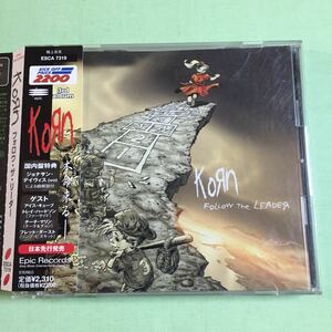 コーン フォロウ・ザ・リーダー korn follow the leader ジョナサン・デイヴィスによる曲解説・帯付き 極上音楽