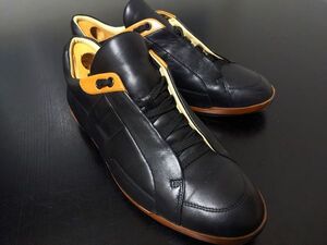 使用少 エルメス 41 HERMES 比翼 レザースニーカー 9822