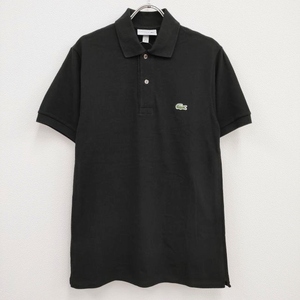 LACOSTE F8455 CLASSIC FIT サイズFR2 半袖 ポロシャツ ブラック ラコステ 4-0719S 223033