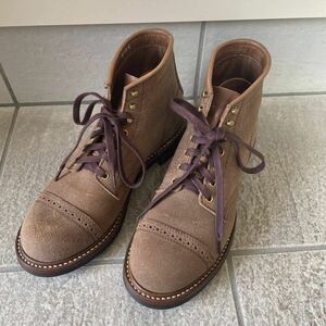 JOHN LOFGREN BOOTMAKER ジョンロフグレン　コンバットブーツ　ラフアウト　US8-1/2E