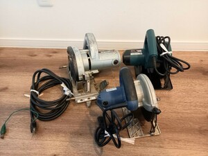 電動工具 HITACHI/RYOBI/EARTH MAN マルノコ 丸ノコ 小穴カッタ 3個まとめて 通電確認済み 保管 中古 現状品 k550