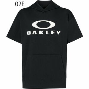 ★オークリー OAKLEY 新品 メンズ 吸汗速乾 ストレッチ 快適 スウェット 半袖 パーカー 黒 XXLサイズ [FOA405142-02E-JXXL] 二 零★QWER★