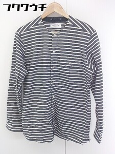 ◇ ◎ green label relaxing UNITED ARROWS ボーダー 長袖 ジャケット コート サイズM グレー系 レディース