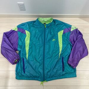 80s 90s 銀タグ NIKE ナイロンジャケット ナイキ トラックジャケット ビンテージ XXL JACKET アディダス スタジャン アディダス adidas