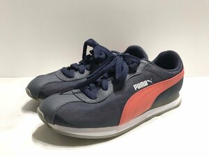 ■【YS-1】 状態良好 ■ プーマ PUMA ■ ソフトフォーム プラス スニーカー ■ 24cm ネイビー系 × レッド系 【同梱可能商品】■D